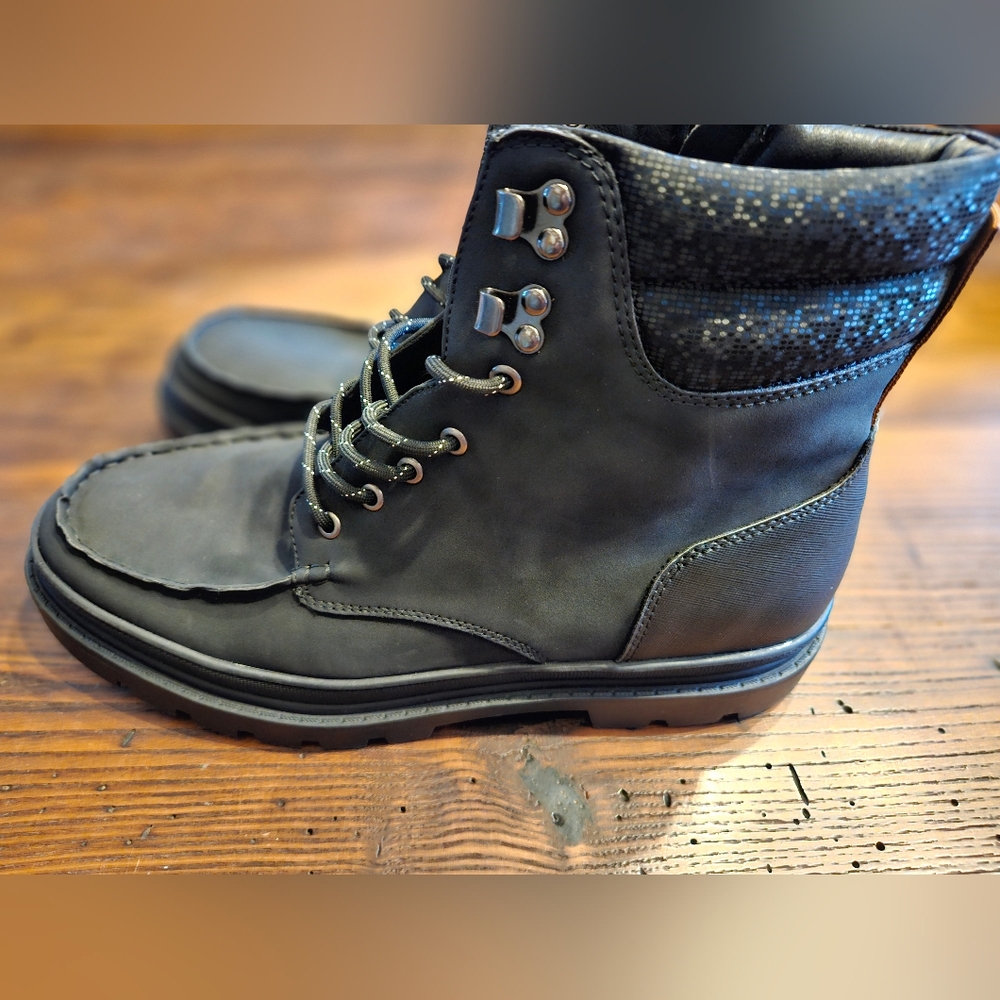 Madden by Steve Madden Mens 13 Moccasin Toe Boot - Black